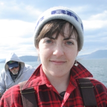 Woman fishing on Flathead Lake